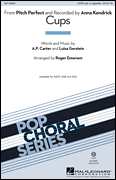 Cups SATB choral sheet music cover